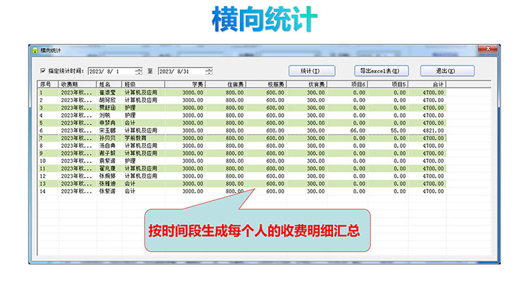 学校专用收款收据(三列)产品展示图片25